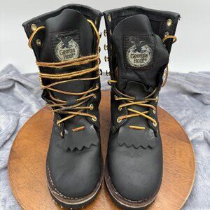 Georgia Boots Womens Loggers Soft Toe Work Boots SIze 6.5W Style #G3290 Durable